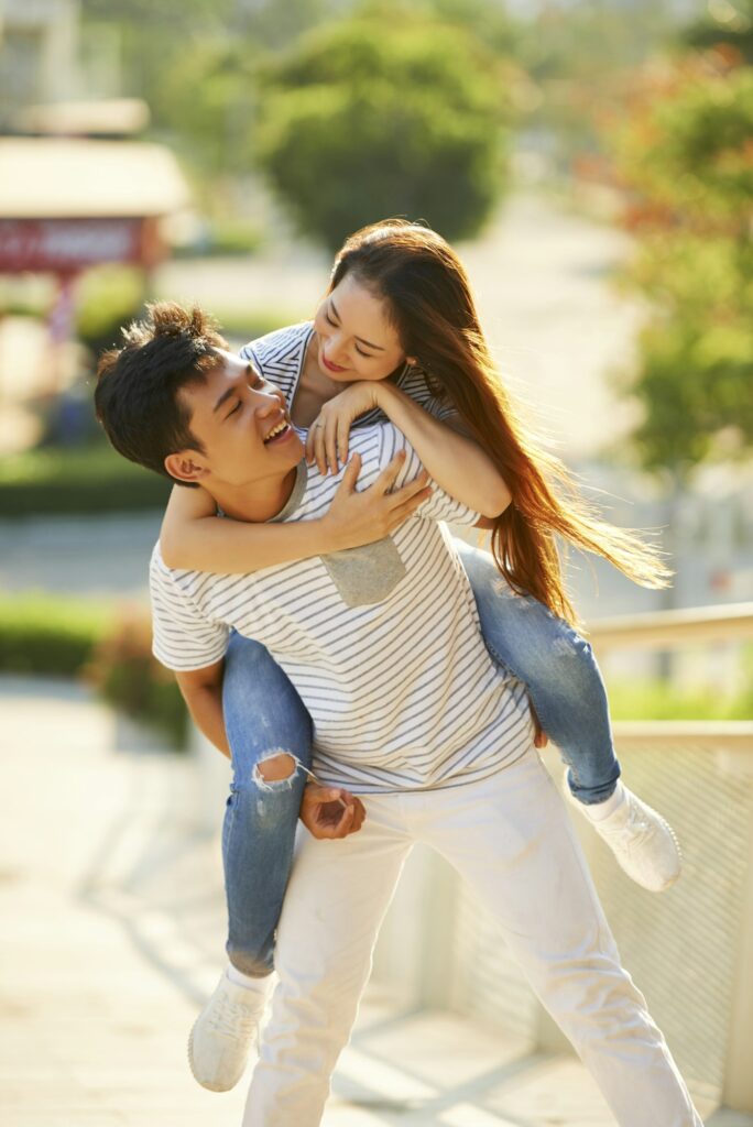 Young Asian Couple in Love